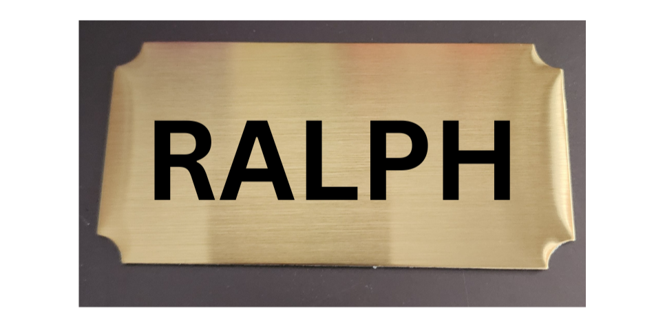 Pet Memorial Brass Name Plate