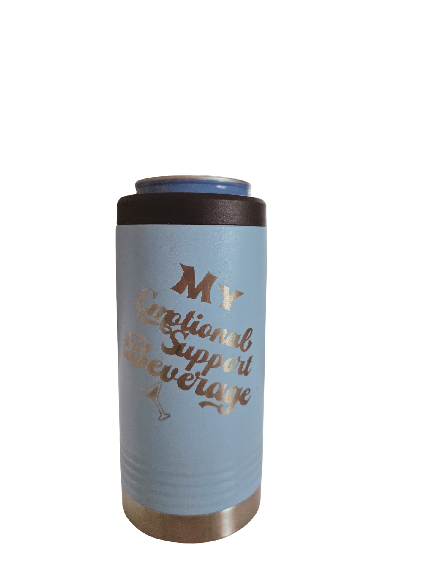 Slim Beverage Holder – Light Blue Single Sided (Clearance)