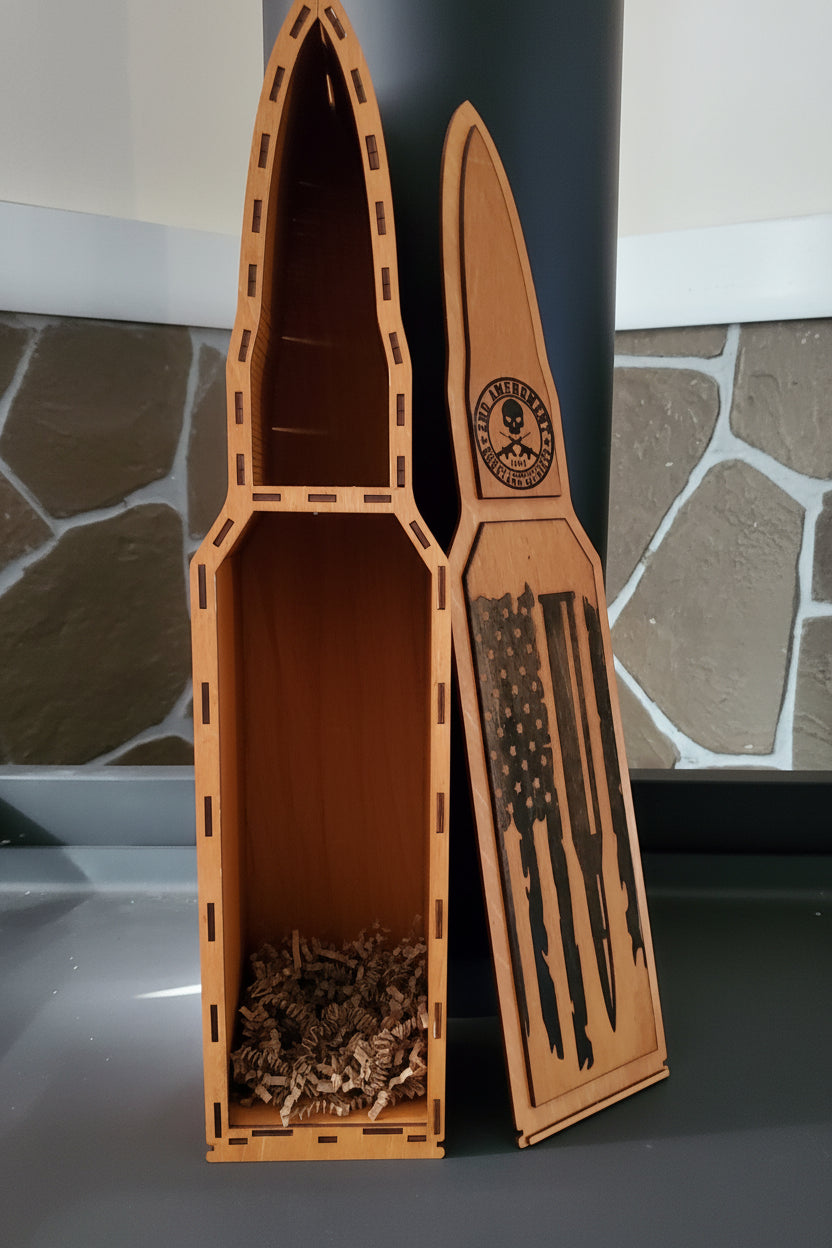 2nd Amendment Bullet Box / Wine Box