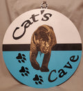Personalized Peeking Pet Welcome Sign – 11 in or 18 in