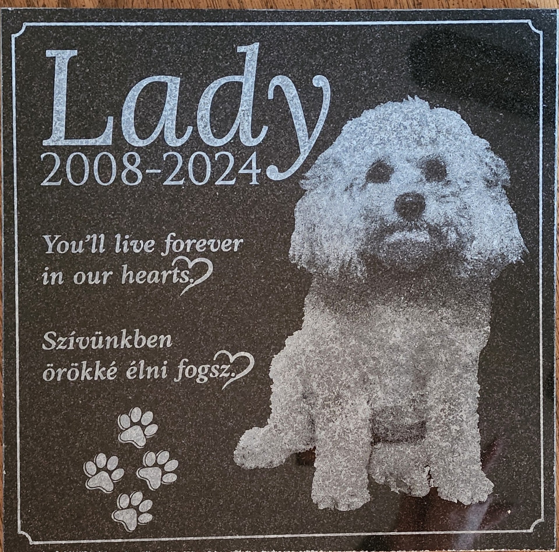 Granite Pet Memorial – Personalized