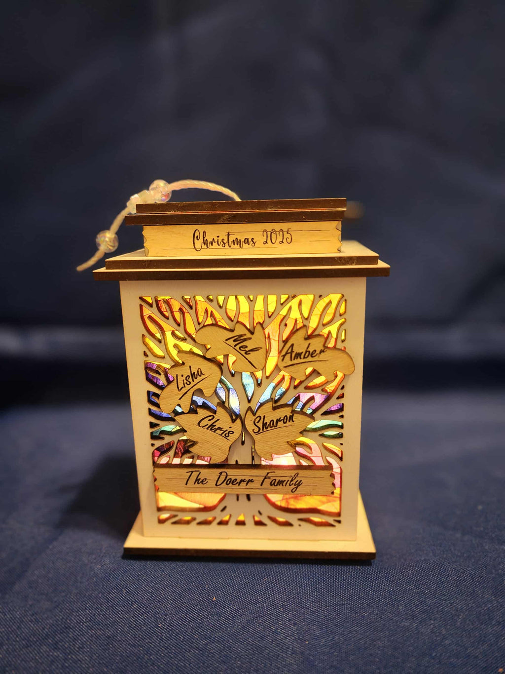 Lighted Personalized Ornaments – Family Tree & Nativity Styles