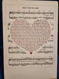 Have I Told You Lately Laser-Engraved Poem and Music on Wood