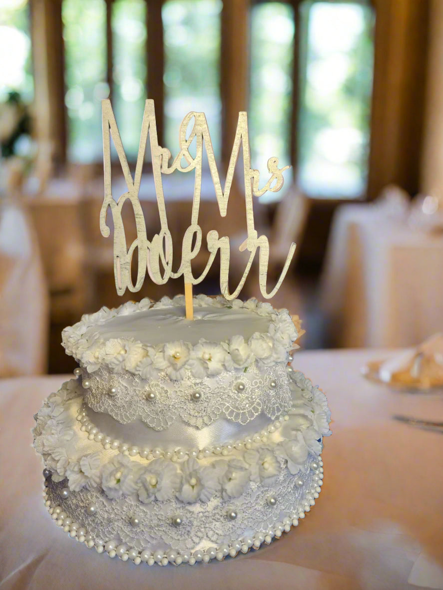 Cake Topper - Wedding Cake Decoration, Birthday Cake Sign