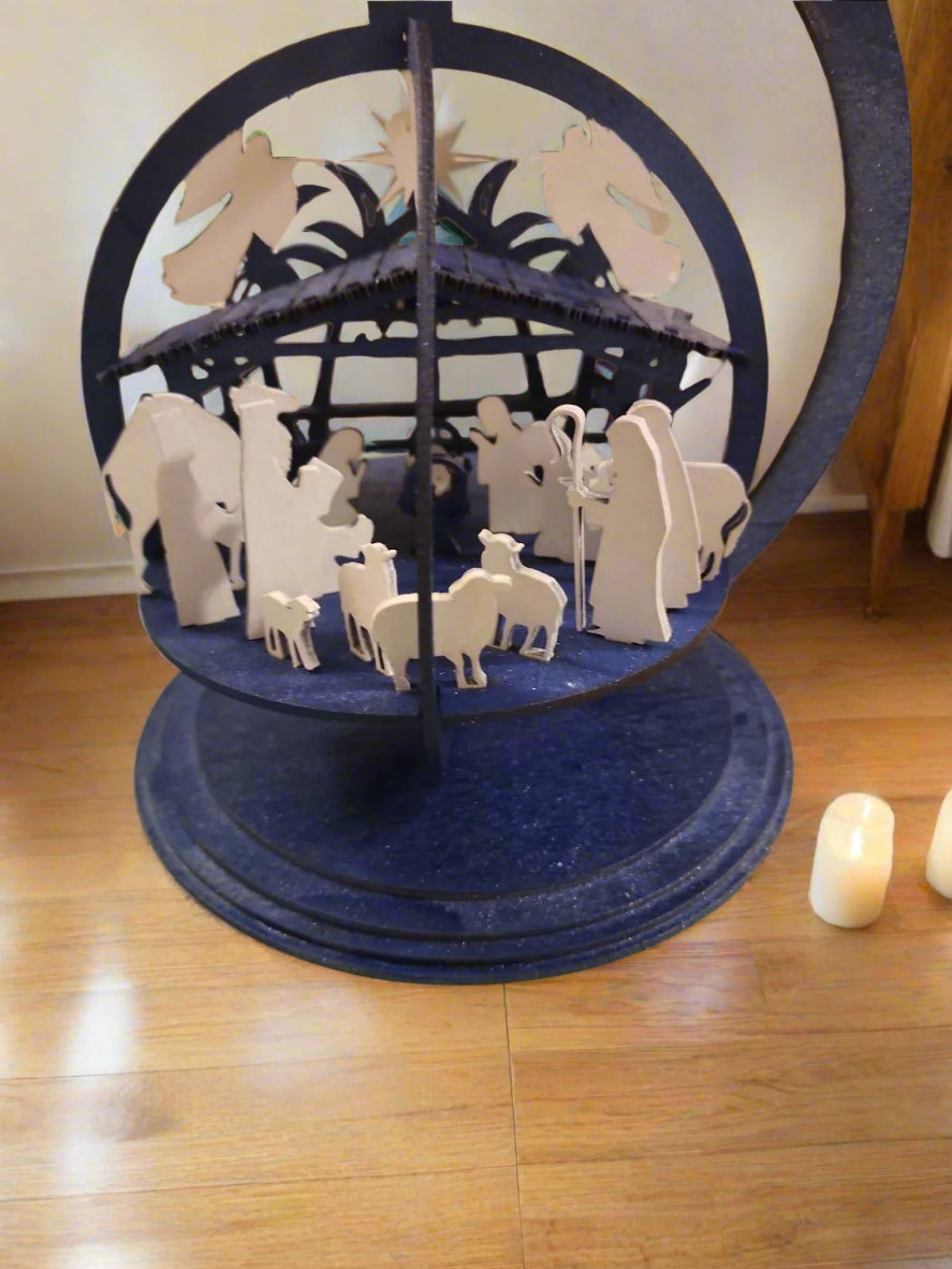 Customized 3d hanging Nativity