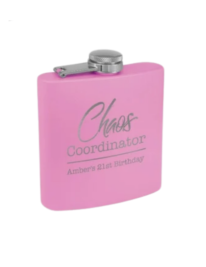 Polar Camel Flask 6 oz - Powder Coat and Learette