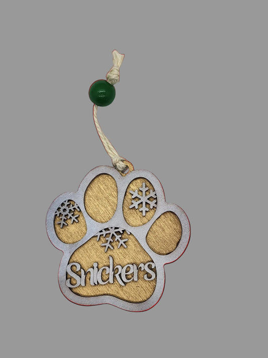 Pawprint ornament