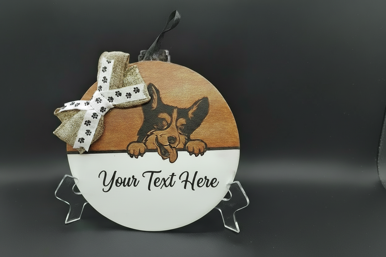 Personalized Peeking Pet Welcome Sign – 11 in or 18 in