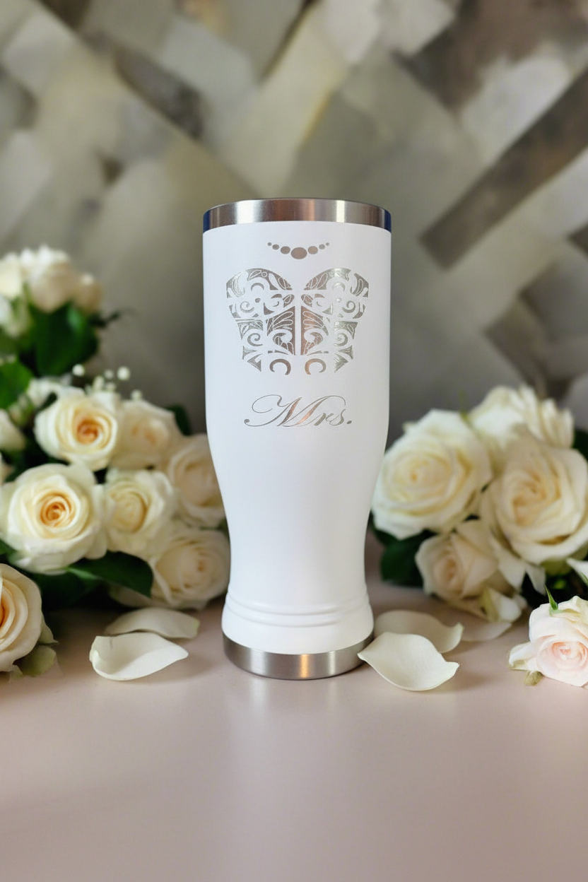Bride or Groom Pilsner Tumblers - 20 oz