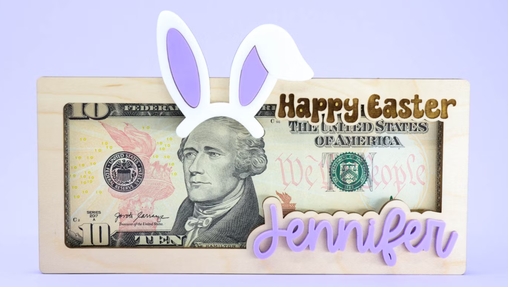 Easter Money Card Holder-Personalized