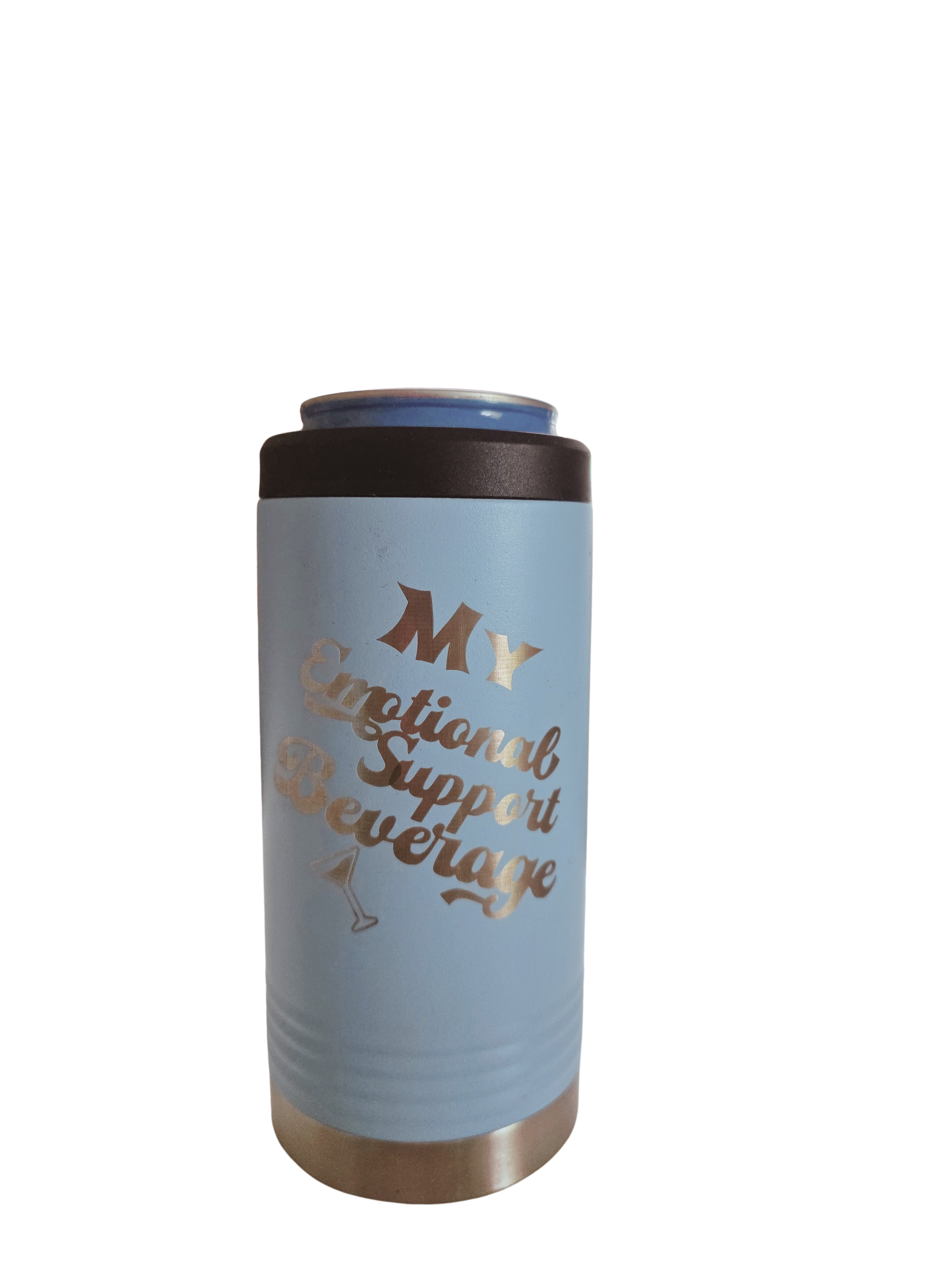 Slim Beverage Holder – Light Blue Single Sided (Clearance)