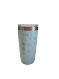 How to Tell Time 20 oz Tumbler – Light Blue (Clearance)