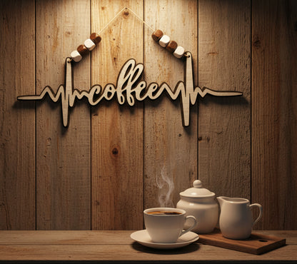 coffee heartbeat sign