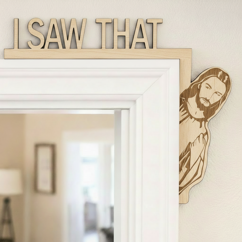 I Saw That Jesus Door Frame Topper