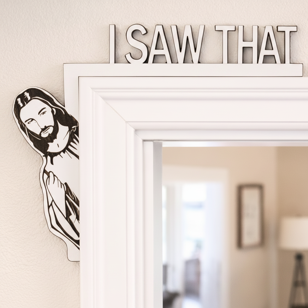 I Saw That Jesus Door Frame Topper