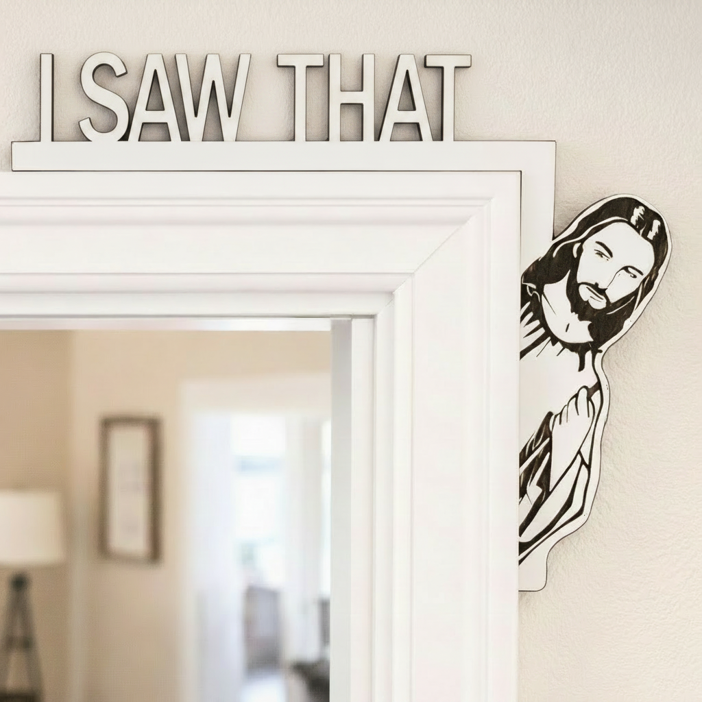 I Saw That Jesus Door Frame Topper