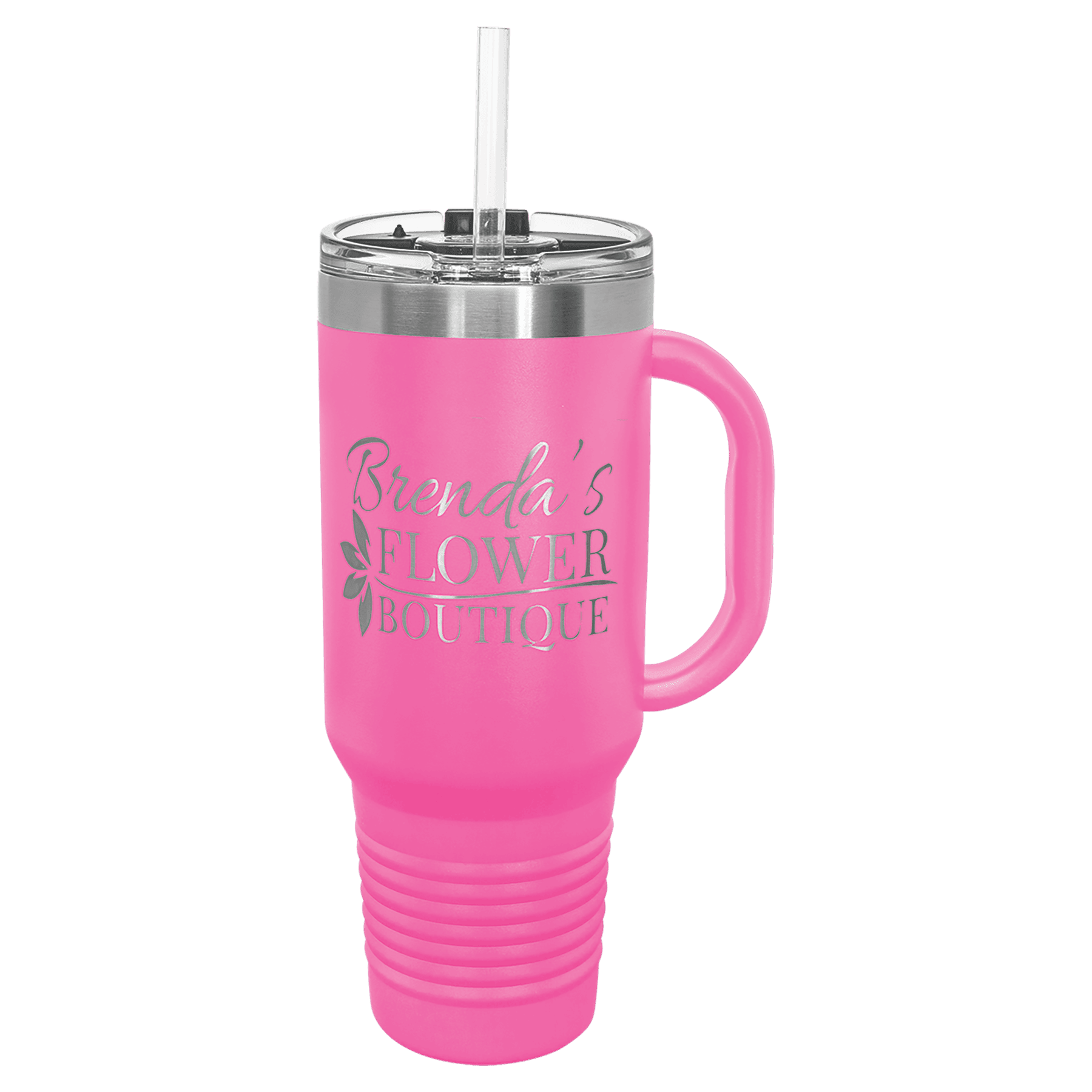 "Custom Engraved Polar Camel Travel Mug 15 oz and 40 oz – Personalized Stainless Steel, Available in Teal, Blue, and Pink"