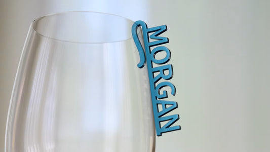 Wine Glass Name Tag